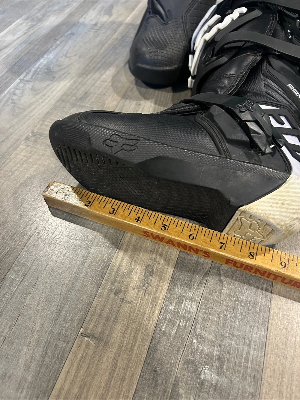 Fox Kids Black Boots with White Logo Accents